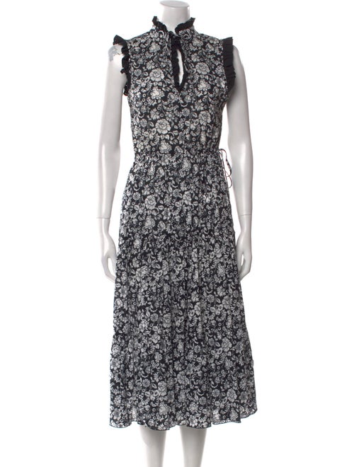 See by Chloé Floral Print Midi Length Dress
