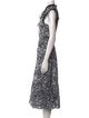 See by Chloé Floral Print Midi Length Dress