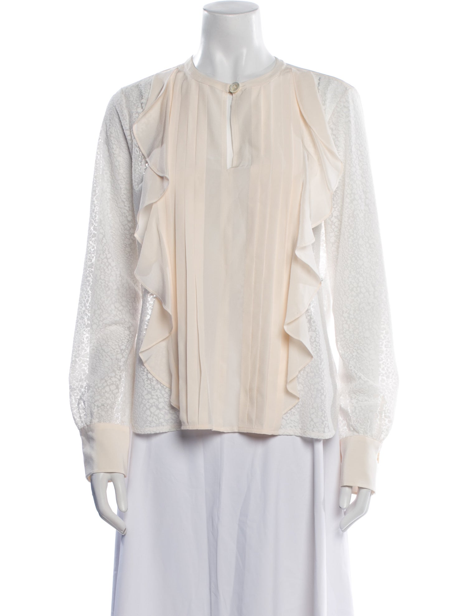 See by Chloé Crew Neck Long Sleeve Blouse