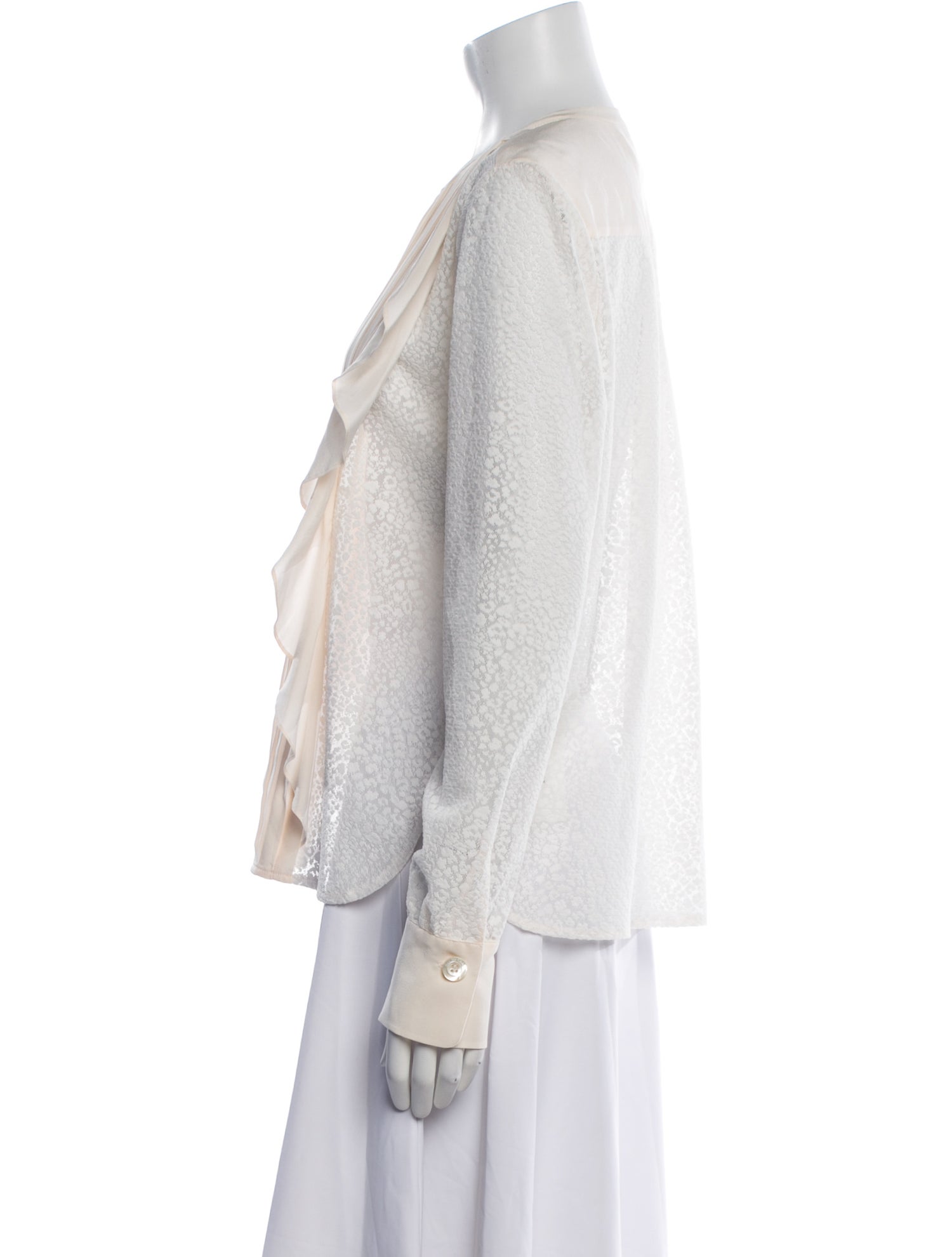 See by Chloé Crew Neck Long Sleeve Blouse