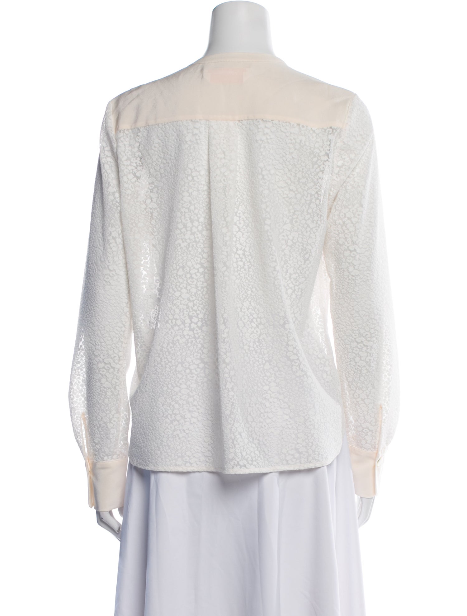 See by Chloé Crew Neck Long Sleeve Blouse