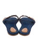 See by Chloé Denim Colorblock Pattern Slides