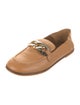 See by Chloé Leather Chain-Link Accents Loafers