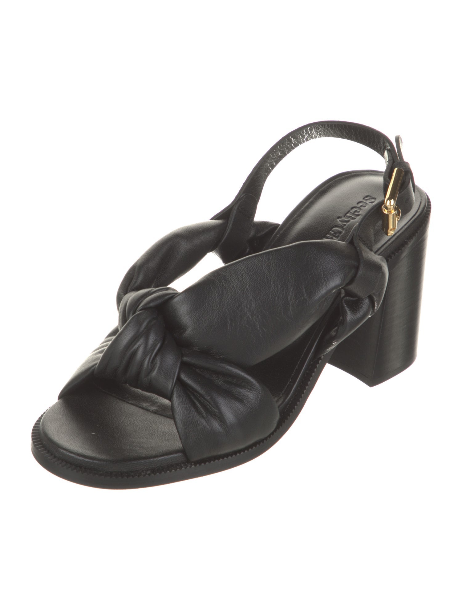 See by Chloé Leather Slingback Sandals