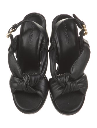 See by Chloé Leather Slingback Sandals