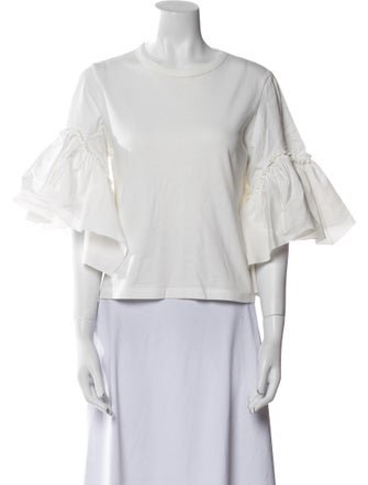 See by Chloé Bateau Neckline Short Sleeve T-Shirt