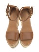 See by Chloé Leather Whipstitch Trim Espadrilles