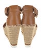 See by Chloé Leather Whipstitch Trim Espadrilles