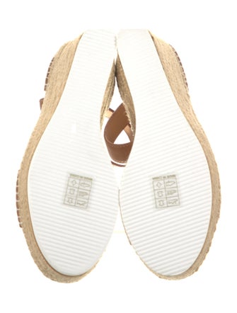 See by Chloé Leather Whipstitch Trim Espadrilles