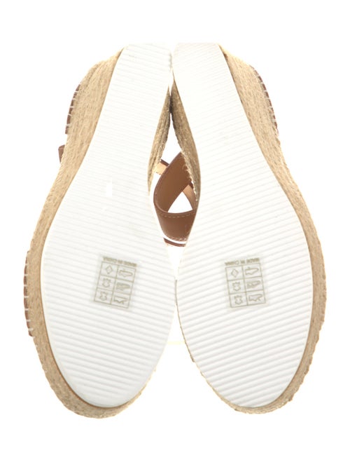 See by Chloé Leather Whipstitch Trim Espadrilles