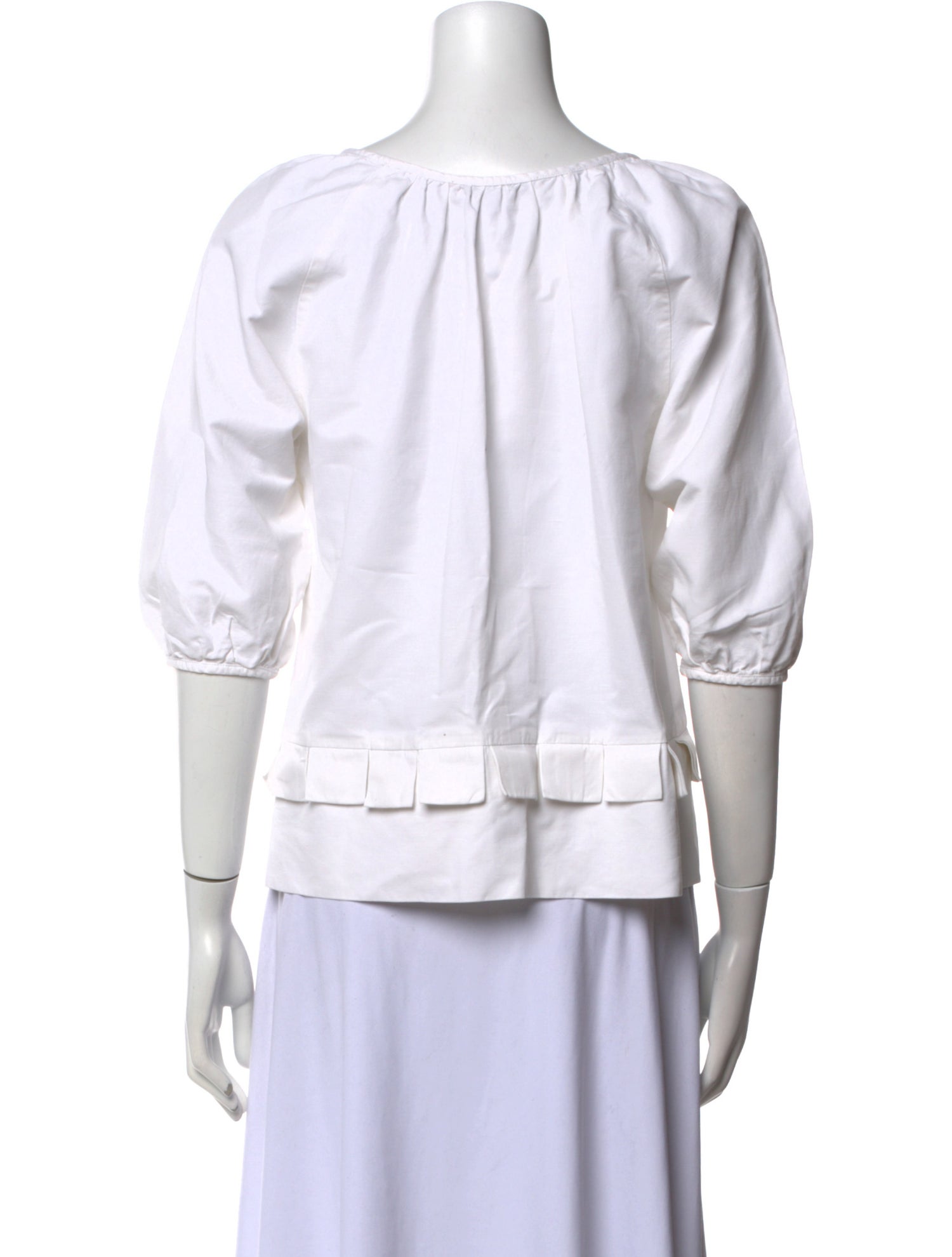 See by Chloé Scoop Neck Three-Quarter Sleeve Top