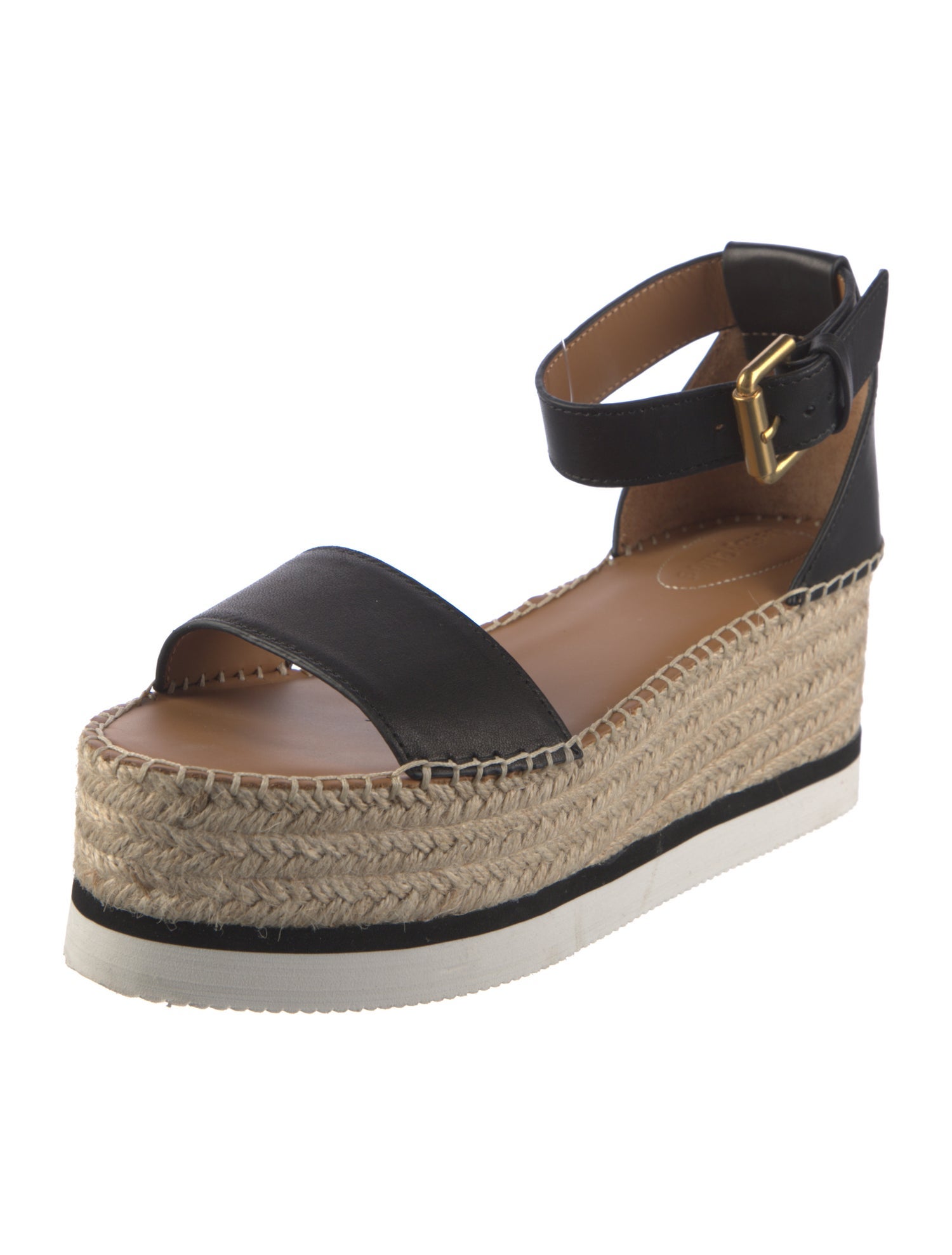 See by Chloé Leather Braided Accents Espadrilles