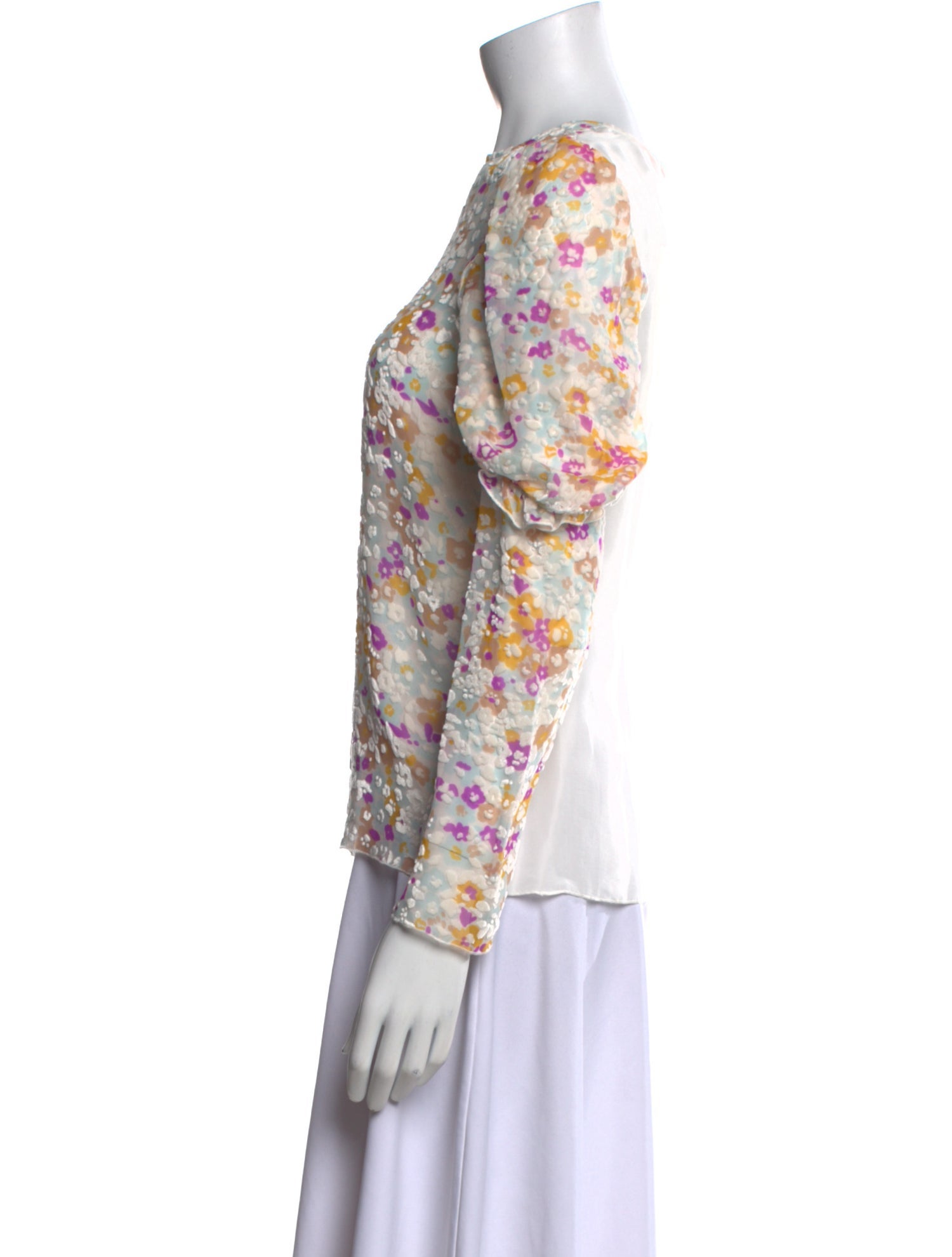 See by Chloé Silk Floral Print Blouse