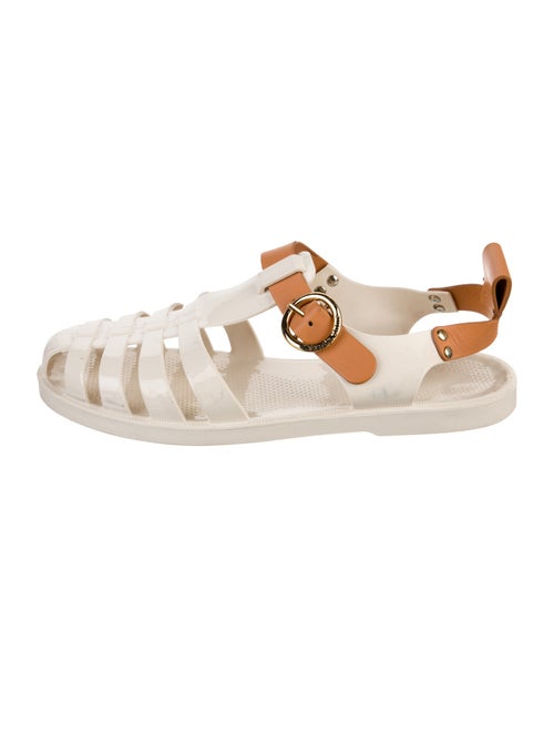 See by Chloé Rubber Animal Print Gladiator Sandals