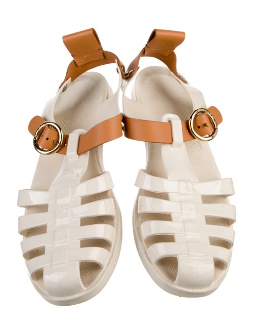 See by Chloé Rubber Animal Print Gladiator Sandals