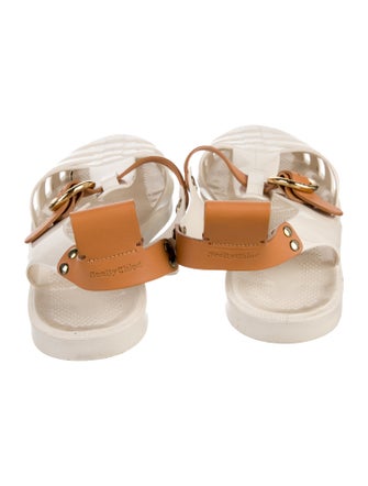 See by Chloé Rubber Animal Print Gladiator Sandals