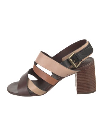 See by Chloé Leather Slingback Sandals