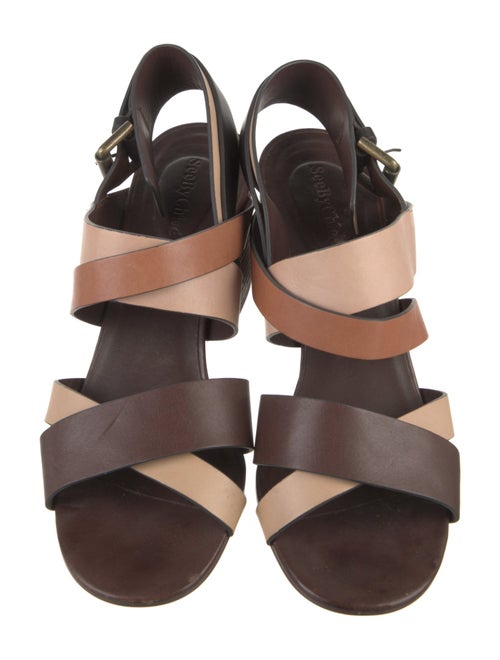 See by Chloé Leather Slingback Sandals