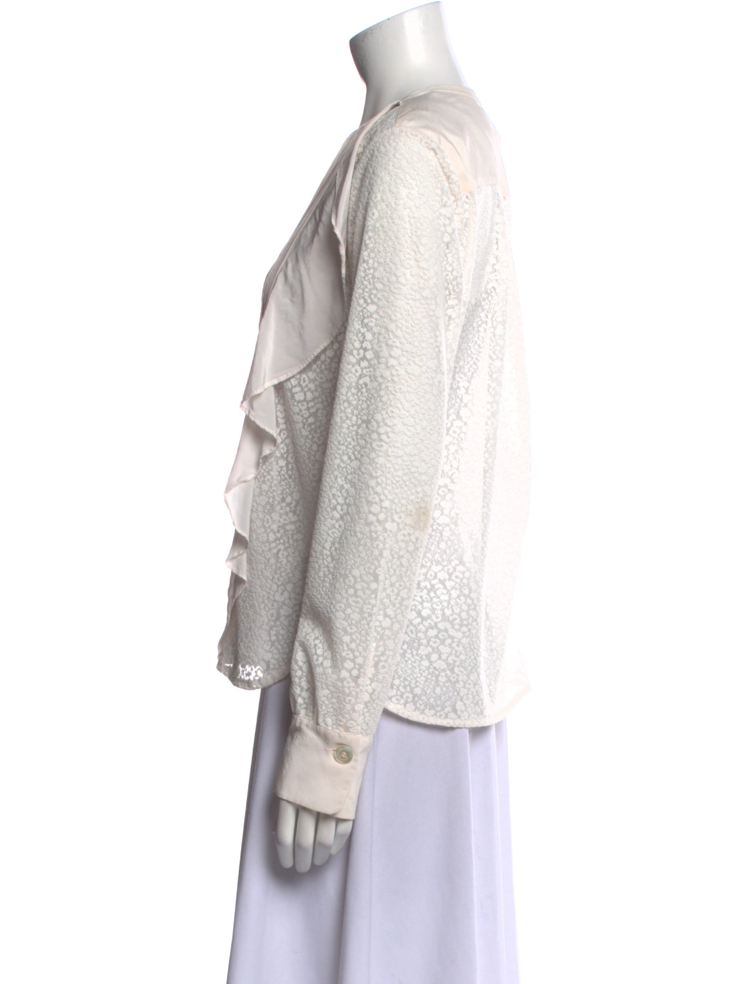 See by Chloé Crew Neck Long Sleeve Blouse