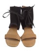 See by Chloé Suede Colorblock Pattern Slingback Sandals