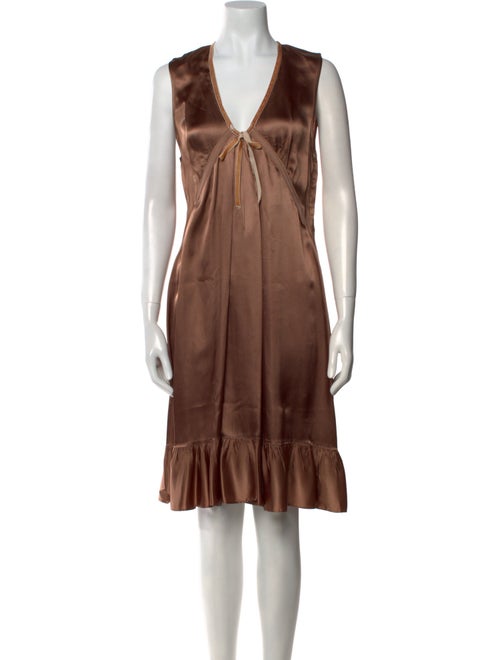 See by Chloé V-Neck Knee-Length Dress