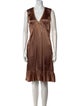 See by Chloé V-Neck Knee-Length Dress