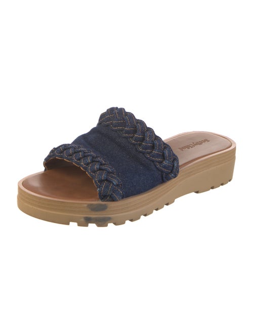 See by Chloé Denim Braided Accents Slides