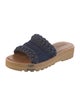 See by Chloé Denim Braided Accents Slides