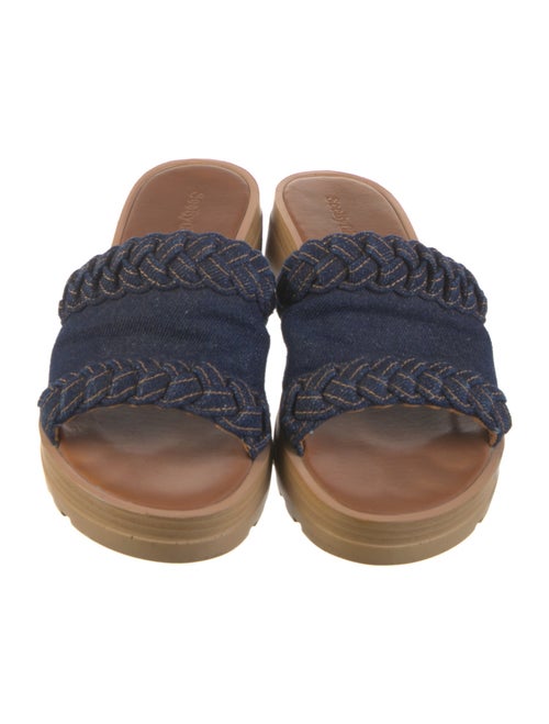 See by Chloé Denim Braided Accents Slides