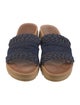See by Chloé Denim Braided Accents Slides