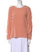 See by Chloé Silk Bateau Neckline Blouse