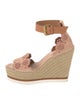 See by Chloé Suede Colorblock Pattern Espadrilles