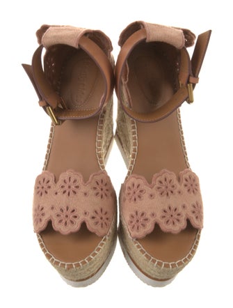 See by Chloé Suede Colorblock Pattern Espadrilles