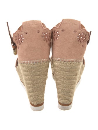 See by Chloé Suede Colorblock Pattern Espadrilles