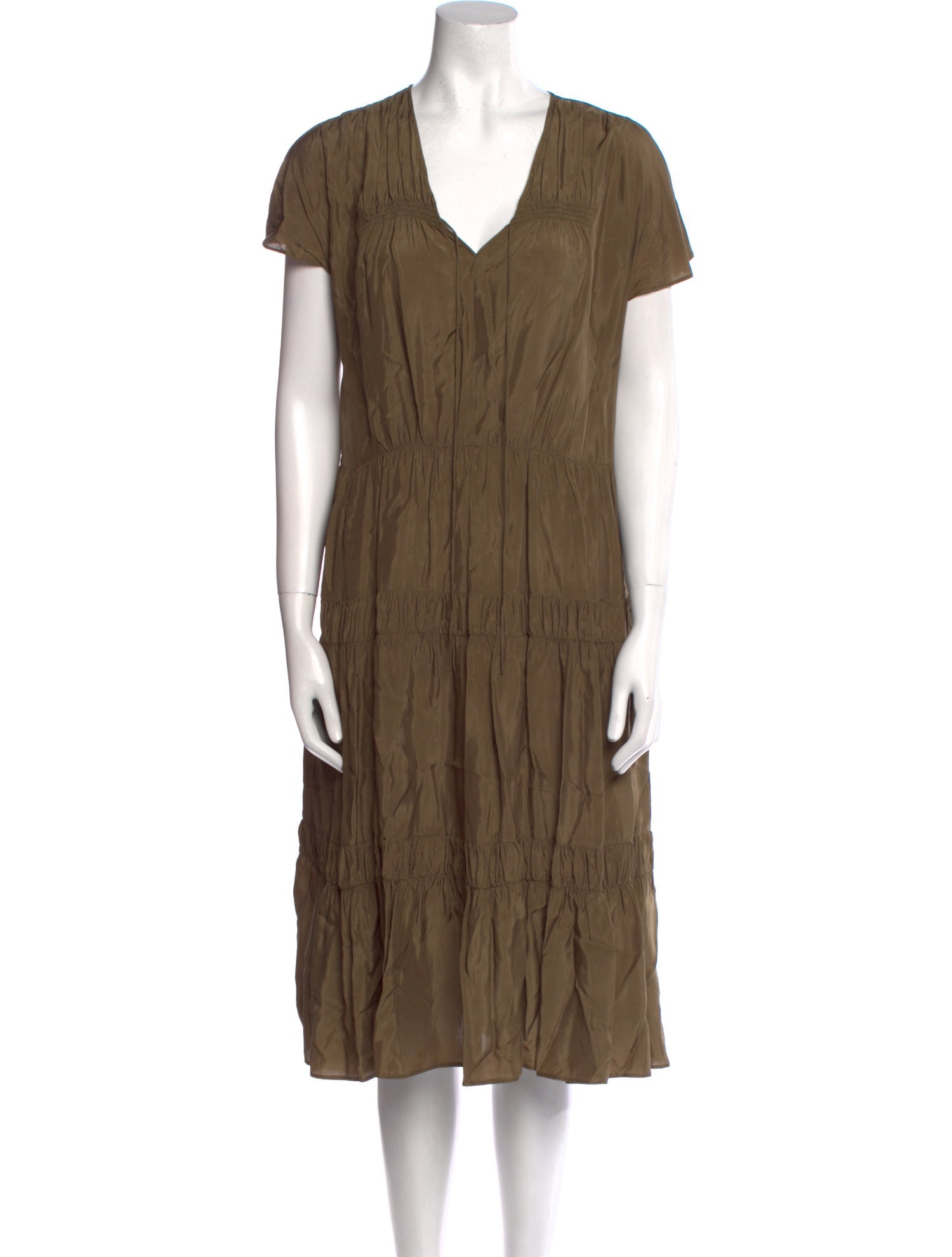 See by Chloé Silk Midi Length Dress
