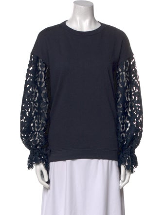 See by Chloé Crew Neck Long Sleeve Sweatshirt