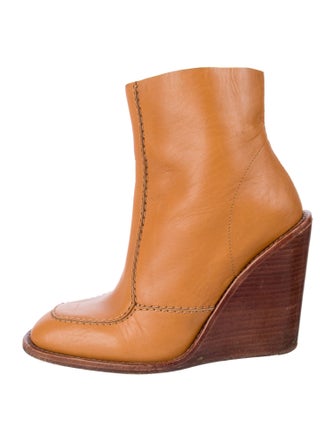See by Chloé Leather Colorblock Pattern Boots