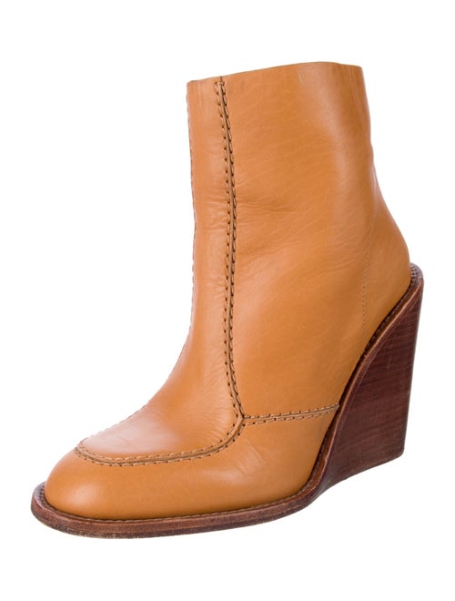See by Chloé Leather Colorblock Pattern Boots