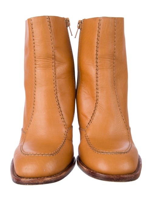 See by Chloé Leather Colorblock Pattern Boots