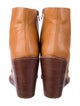 See by Chloé Leather Colorblock Pattern Boots