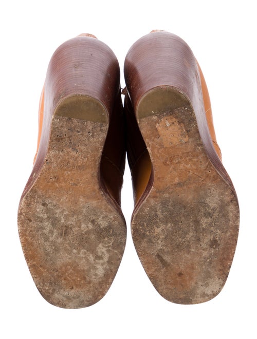 See by Chloé Leather Colorblock Pattern Boots