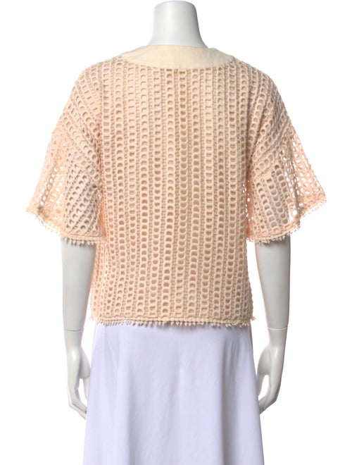 See by Chloé V-Neck Short Sleeve Crop Top