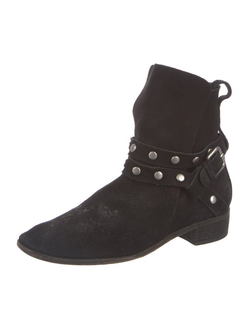 See by Chloé Suede Studded Accents Combat Boots