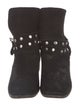 See by Chloé Suede Studded Accents Combat Boots