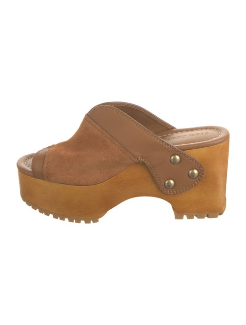 See by Chloé Suede Studded Accents Slides