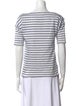 See by Chloé Striped Bateau Neckline Top