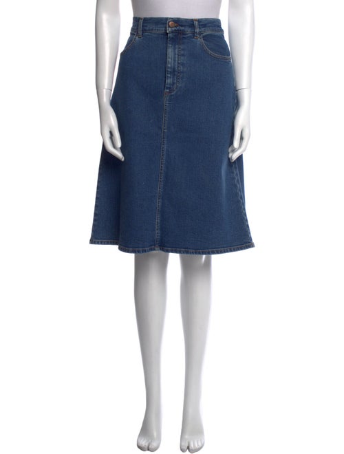 See by Chloé Braided Accents Knee-Length Skirt