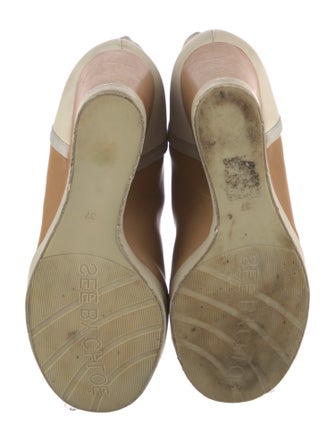 See by Chloé Leather Grosgrain Trim Lace-Up Boots