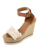 See by Chloé Leather Fringe Trim Accent Espadrilles