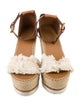 See by Chloé Leather Fringe Trim Accent Espadrilles
